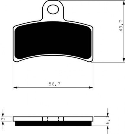 Piese moto - Placute de frana GOLDFREN 143 AD