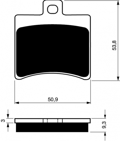 Piese moto - Placute de frana GOLDFREN 150 AD