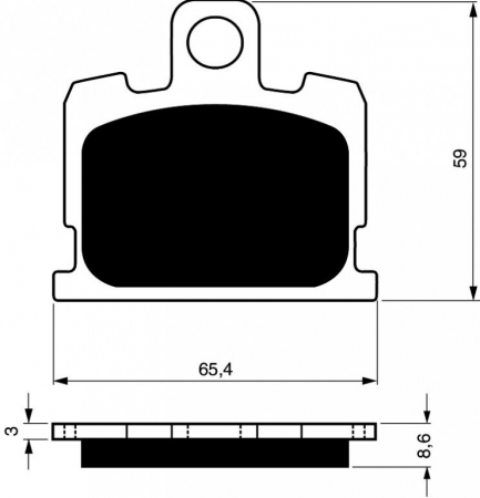 Piese moto - Placute de frana GOLDFREN 151 AD