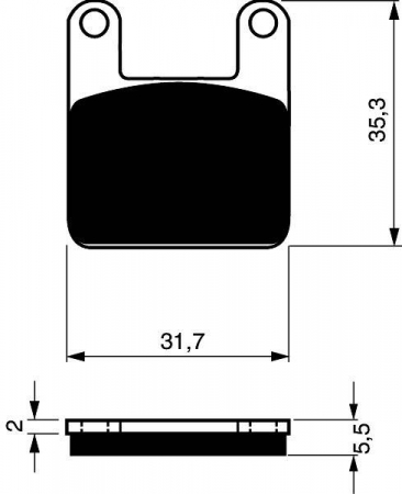 Piese moto - Placute de frana GOLDFREN 153 AD