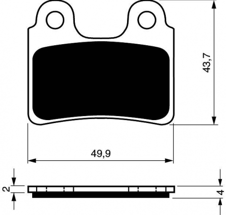 Piese moto - Placute de frana GOLDFREN 168 S3