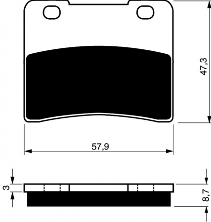 Piese moto - Placute de frana GOLDFREN 172 AD