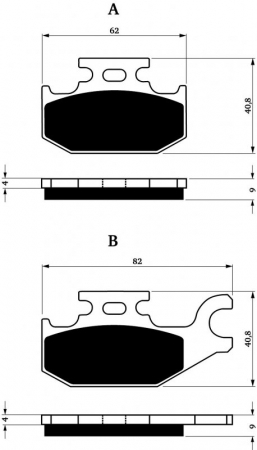 Piese moto - Placute de frana GOLDFREN 182 S33 OFF-ROAD