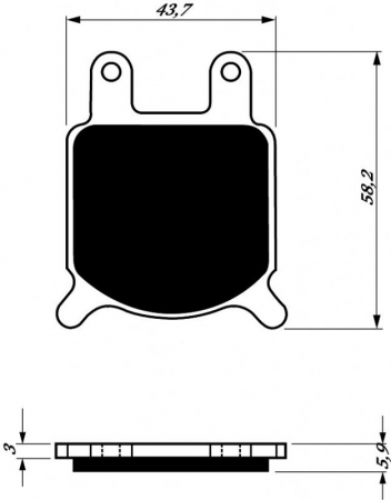 Piese moto - Placute de frana GOLDFREN 184 S3