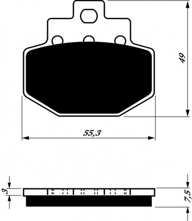 Piese moto - Placute de frana GOLDFREN 186 S3