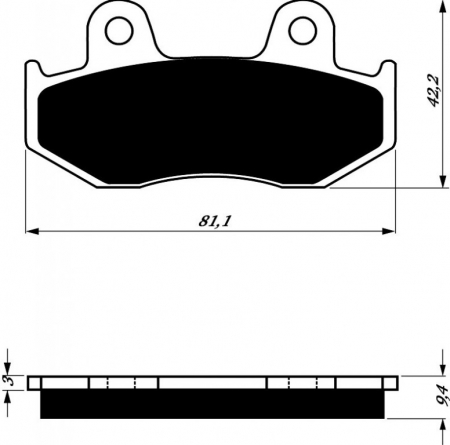 Piese moto - Placute de frana GOLDFREN 188 K5