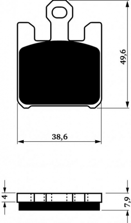 Piese moto - Placute de frana GOLDFREN 200 S33 STREET FRONT