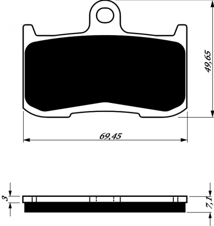 Piese moto - Placute de frana GOLDFREN 207 S33 STREET FRONT