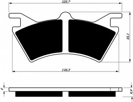 Piese moto - Placute de frana GOLDFREN 208 S3