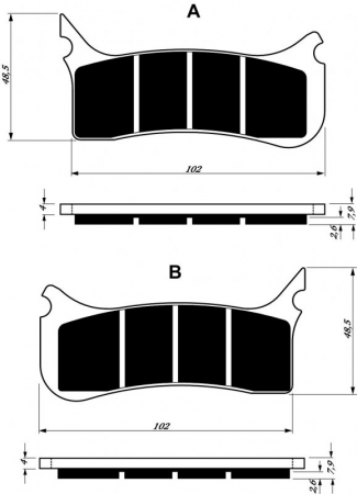 Piese moto - Placute de frana GOLDFREN 212 S3