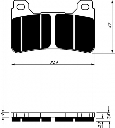 Piese moto - Placute de frana GOLDFREN 214 S33 OFF-ROAD