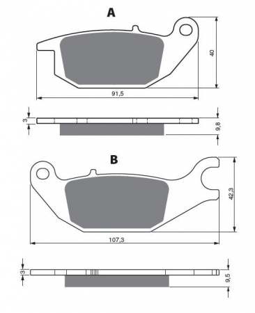 Piese moto - Placute de frana GOLDFREN 221 S3