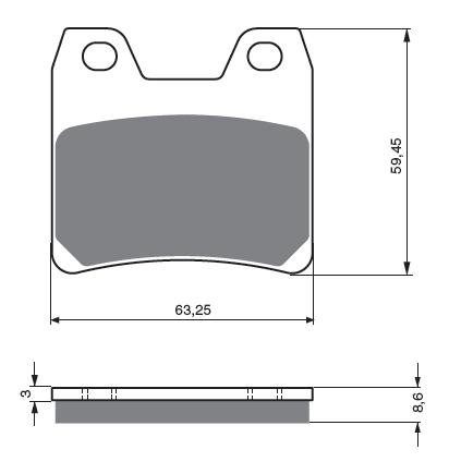 Piese moto - Placute de frana GOLDFREN 222 S3