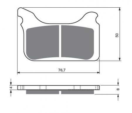 Piese moto - Placute de frana GOLDFREN 231 S33 OFF-ROAD FRONT