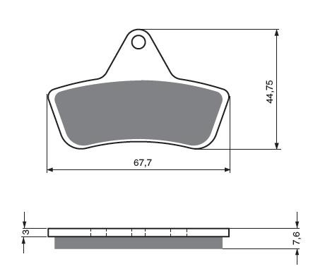 Piese moto - Placute de frana GOLDFREN 232 S3