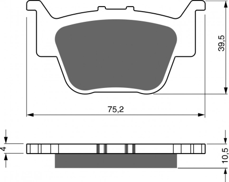 Piese moto - Placute de frana GOLDFREN 243 AD  STREET