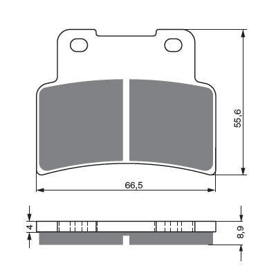 Piese moto - Placute de frana GOLDFREN 251 S3