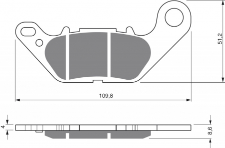 Piese moto - Placute de frana GOLDFREN 264 S3