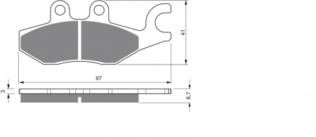 Piese moto - Placute de frana GOLDFREN 266 S3
