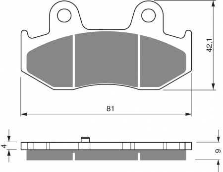 Piese moto - Placute de frana GOLDFREN 267 S3