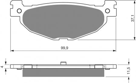 Piese moto - Placute de frana GOLDFREN 268 S3