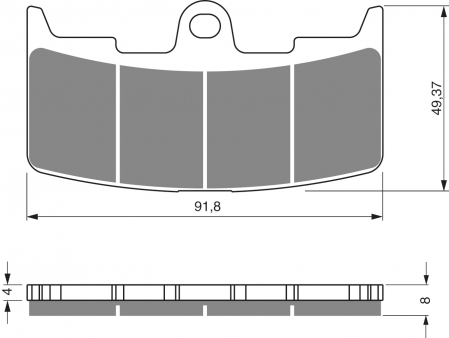 Piese moto - Placute de frana GOLDFREN 270 S3