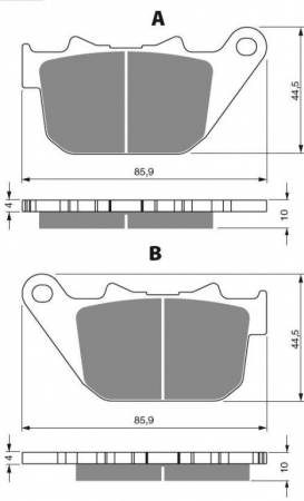 Piese moto - Placute de frana GOLDFREN 274 S3