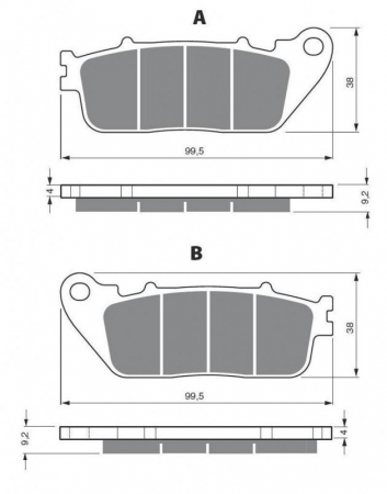 Piese moto - Placute de frana GOLDFREN 277 S3