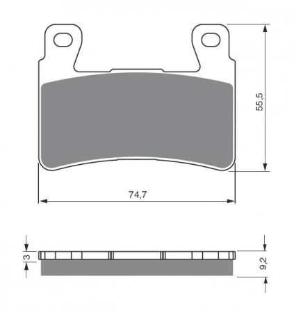 Piese moto - Placute de frana GOLDFREN 279 S3