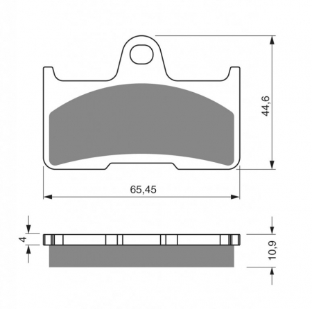 Piese moto - Placute de frana GOLDFREN 281 K5