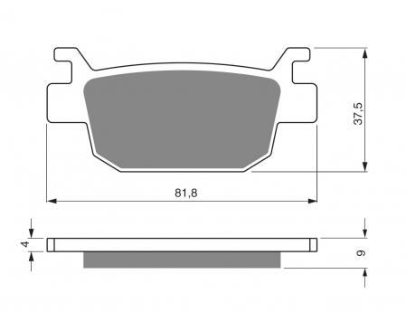 Piese moto - Placute de frana GOLDFREN 287 S3