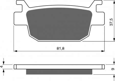 Piese moto - Placute de frana GOLDFREN 287 S33 STREET FRONT