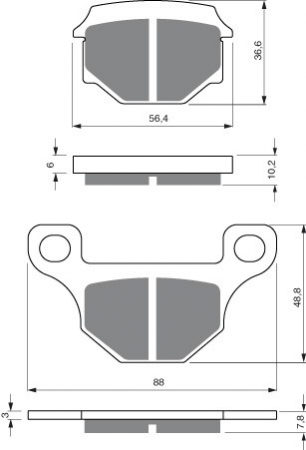 Piese moto - Placute de frana GOLDFREN 289 S33 OFF-ROAD