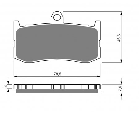 Piese moto - Placute de frana GOLDFREN 296 S3