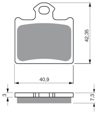 Piese moto - Placute de frana GOLDFREN 297 S3