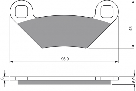 Piese moto - Placute de frana GOLDFREN 300 S3
