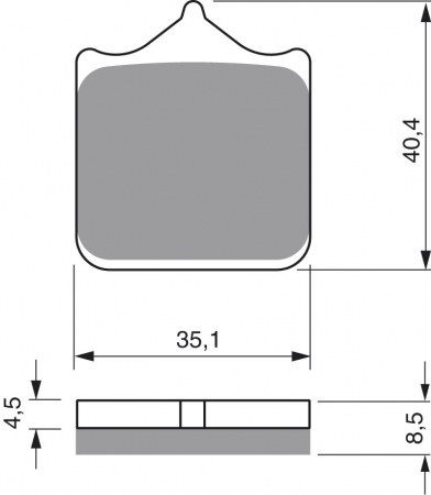 Piese moto - Placute de frana GOLDFREN 304 S3