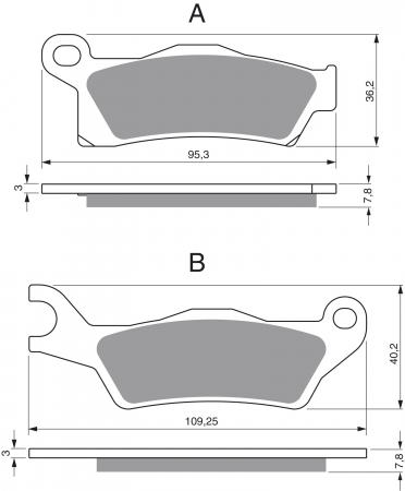 Piese moto - Placute de frana GOLDFREN 310 S33 OFF-ROAD