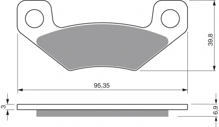 Piese moto - Placute de frana GOLDFREN 315 AD