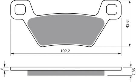 Piese moto - Placute de frana GOLDFREN 316 S3