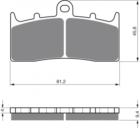 Piese moto - Placute de frana GOLDFREN 318 S3