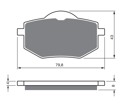 Piese moto - Placute de frana GOLDFREN 322 AD