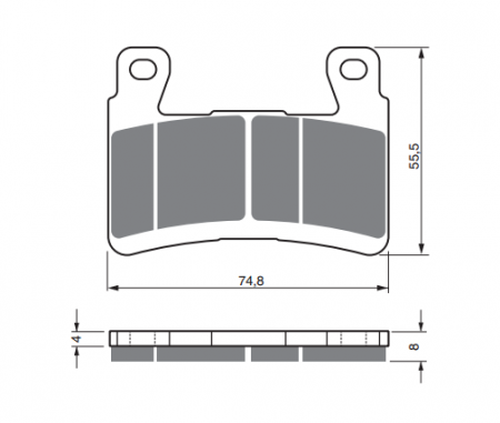 Piese moto - Placute de frana GOLDFREN 324 S3