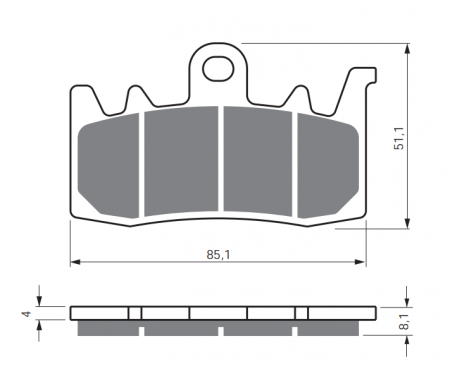 Piese moto - Placute de frana GOLDFREN 328 S3