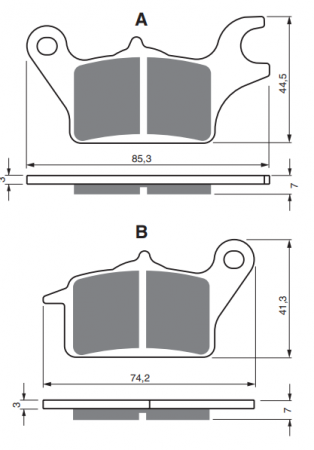Piese moto - Placute de frana GOLDFREN 336 S3