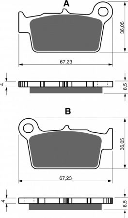 Piese moto - Placute de frana GOLDFREN 346 K5