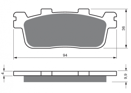 Piese moto - Placute de frana GOLDFREN 355 S3