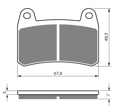Piese moto - Placute de frana GOLDFREN 361 S33 STREET FRONT