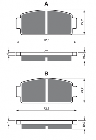 Piese moto - Placute de frana GOLDFREN 362 S3