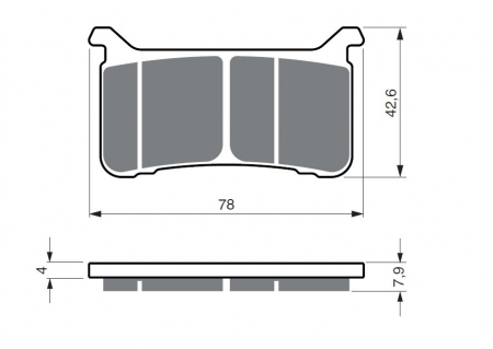 Piese moto - Placute de frana GOLDFREN 386 S3